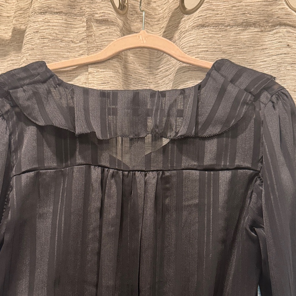 Sam Edelman Black Ruffled Blouse - Picture 8 of 9